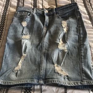 Express Denim Skirt